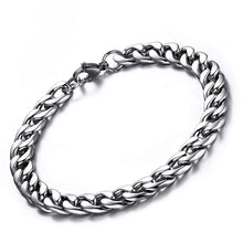 Load image into Gallery viewer, steel silver chains bracelet
