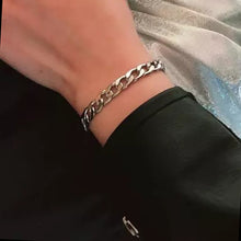 Load image into Gallery viewer, steel silver chains bracelet