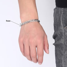 Load image into Gallery viewer, steel silver chains bracelet